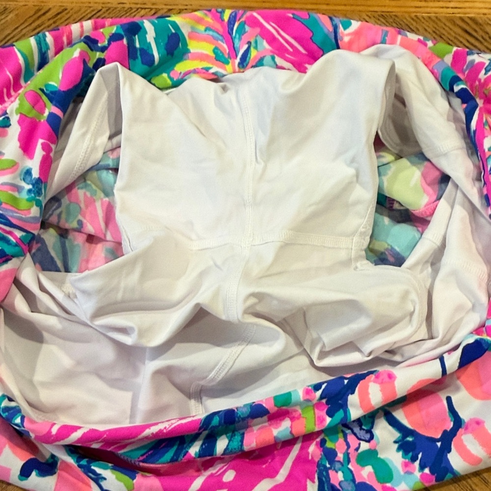 Lilly Pulitzer Meryl Luxletic Gumbo Limbo Aila Skort Skirt Women XL Athleisure - Picture 7 of 13